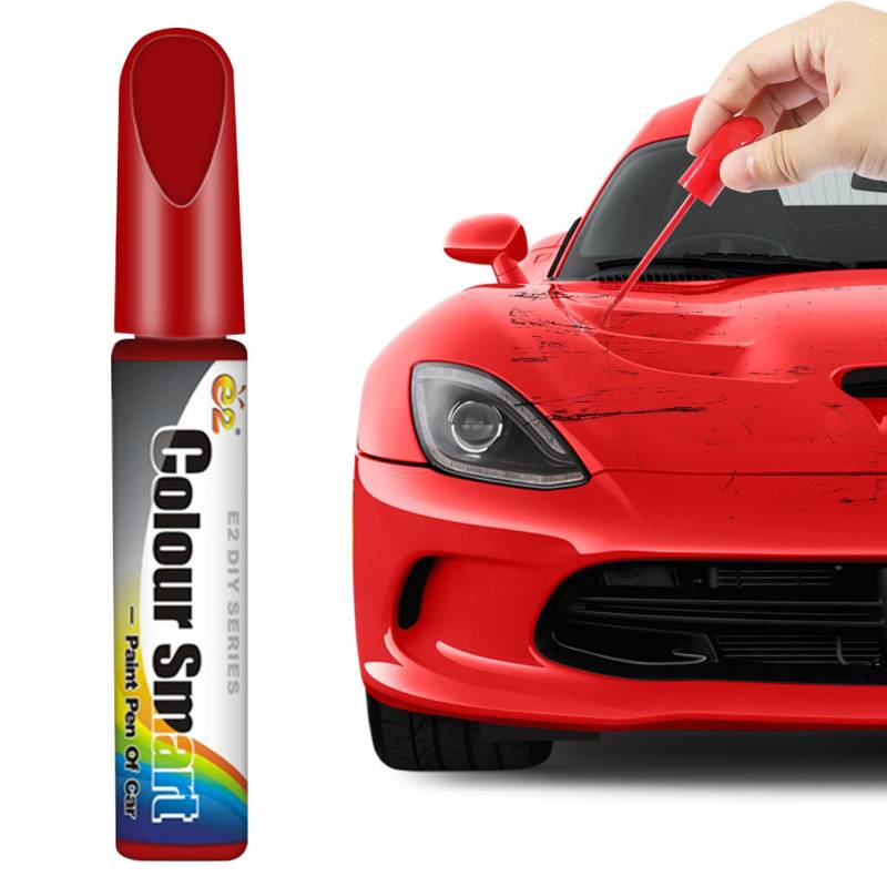 Lackstift Auto, Auto Lackstift, Auto Reparatur Lack Auto Pinsel, Auto Kratzer Reparatur Stift, Autolack Kratzer Entfernen, Lackstift Auto Lack Reparatur für Auto Motorrad Kratzer (Rot) von Kaezuy