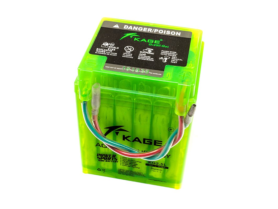 GEL Batterie KAGE Green YB2.5L-B 2,5AH Y a m a h a H O N D A von KAGE