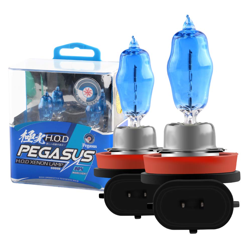 H11 100 W superhelle Xenon-weiÃŸe 6000 K Halogenlampen-Glühbirne, 12 V Auto-Scheinwerfer-Nebelscheinwerfer-lampen, 2 Stück von KaiDengZhe
