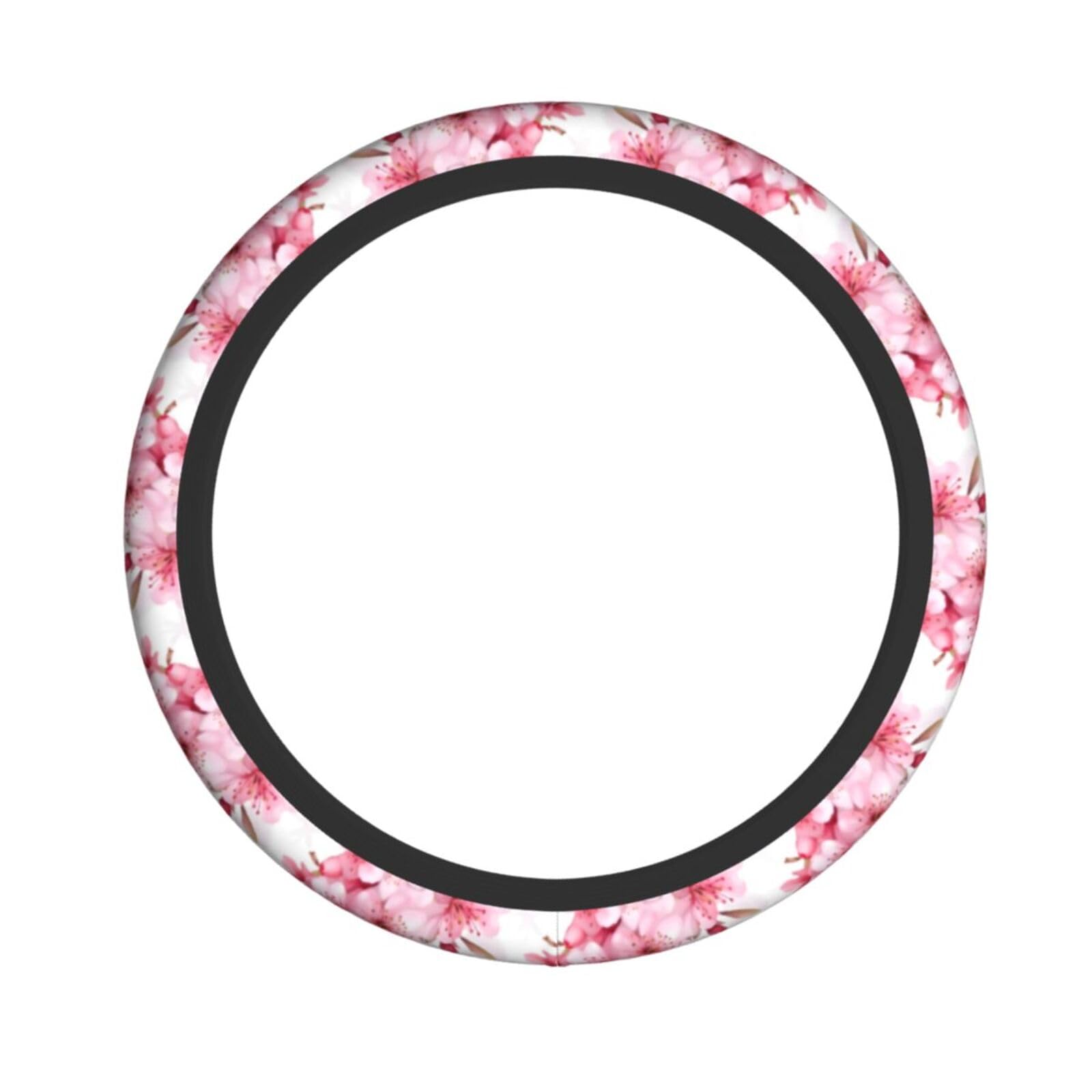 Lenkradbezug aus Neopren, Motiv: rosa Kirschblüte, Sakura, Universal-Lenkradbezug, passend für 38,1 cm (15 Zoll) große Autos, SUVs, Vans, rutschfester Schutz für Autos und LKWs von Kaifanee