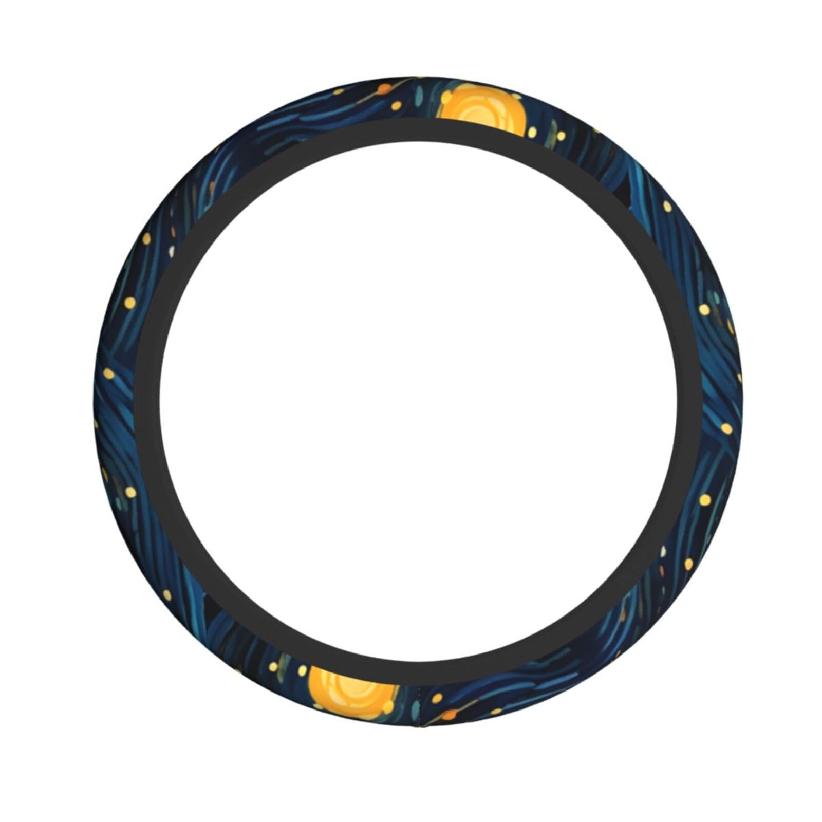 Lenkradbezug aus Neopren, Sternenhimmel, Universal-Lenkradbezug, passend für 38,1 cm (15 Zoll) große Autos, SUVs, Vans, rutschfester Auto-LKW-Schutz von Kaifanee