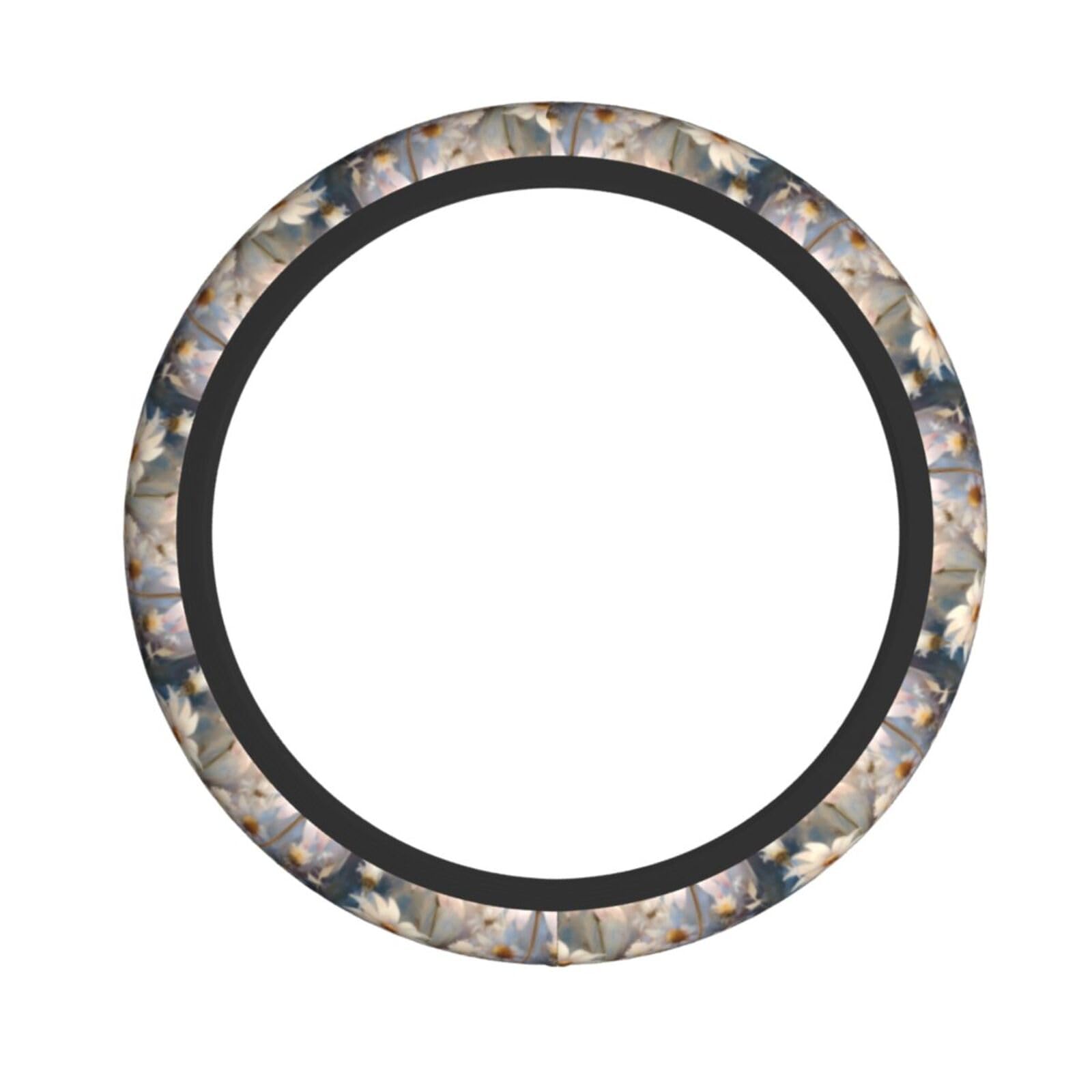 Neopren-Lenkradbezug, Ölgemälde, Gänseblümchen, Universal-Lenkradbezug, passend für 38,1 cm (15 Zoll) große Autos, SUVs, Vans, rutschfester Schutz für Autos und LKWs von Kaifanee