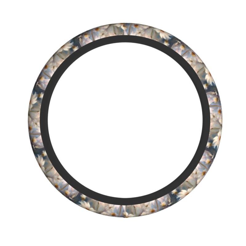 Neopren-Lenkradbezug, Ölgemälde, Gänseblümchen, Universal-Lenkradbezug, passend für 38,1 cm (15 Zoll) große Autos, SUVs, Vans, rutschfester Schutz für Autos und LKWs von Kaifanee
