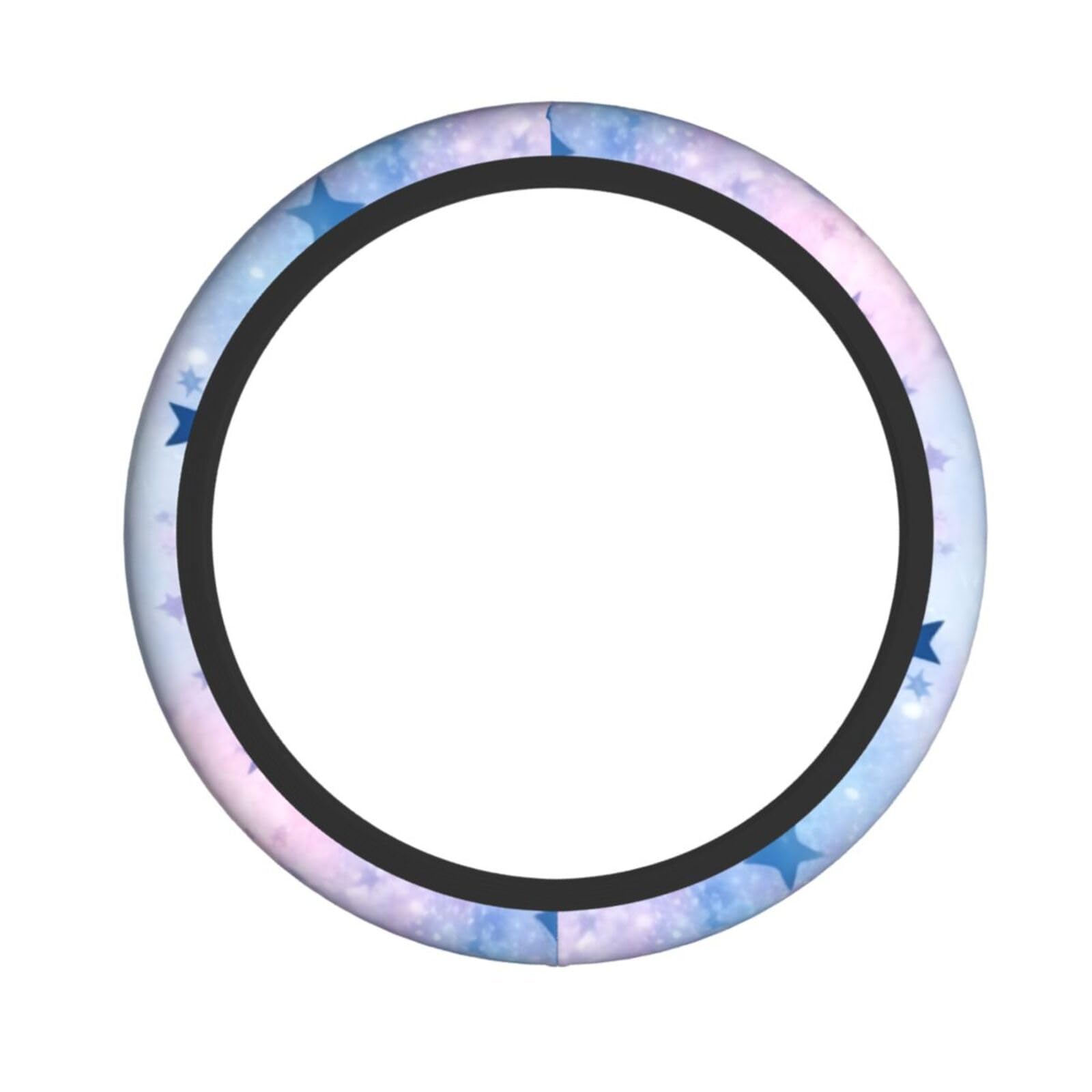 Neopren-Lenkradbezug, Regenbogenfarben, leuchtende Sterne, Universal-Lenkradbezug, passend für 38,1 cm (15 Zoll) große Autos, SUVs, Vans, rutschfester Auto-Lkw-Schutz von Kaifanee