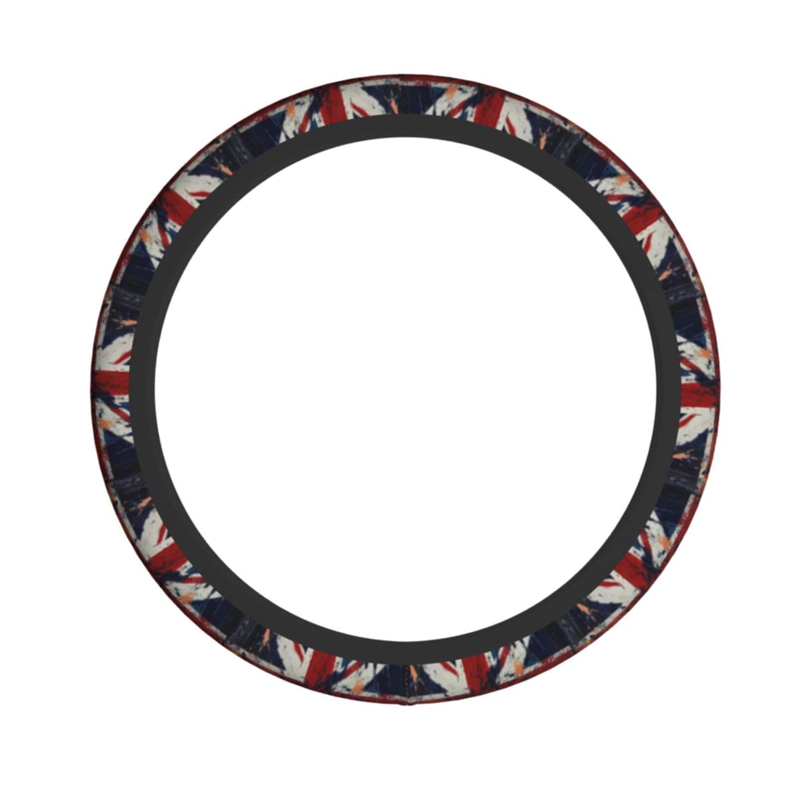 Neopren-Lenkradbezug, Retro-Lenkradbezug, Motiv: Union Jack-Flaggen, Universal-Lenkradbezug, passend für 38,1 cm (15 Zoll) große Autos, SUVs, Vans, rutschfester Schutz für Autos und LKW von Kaifanee