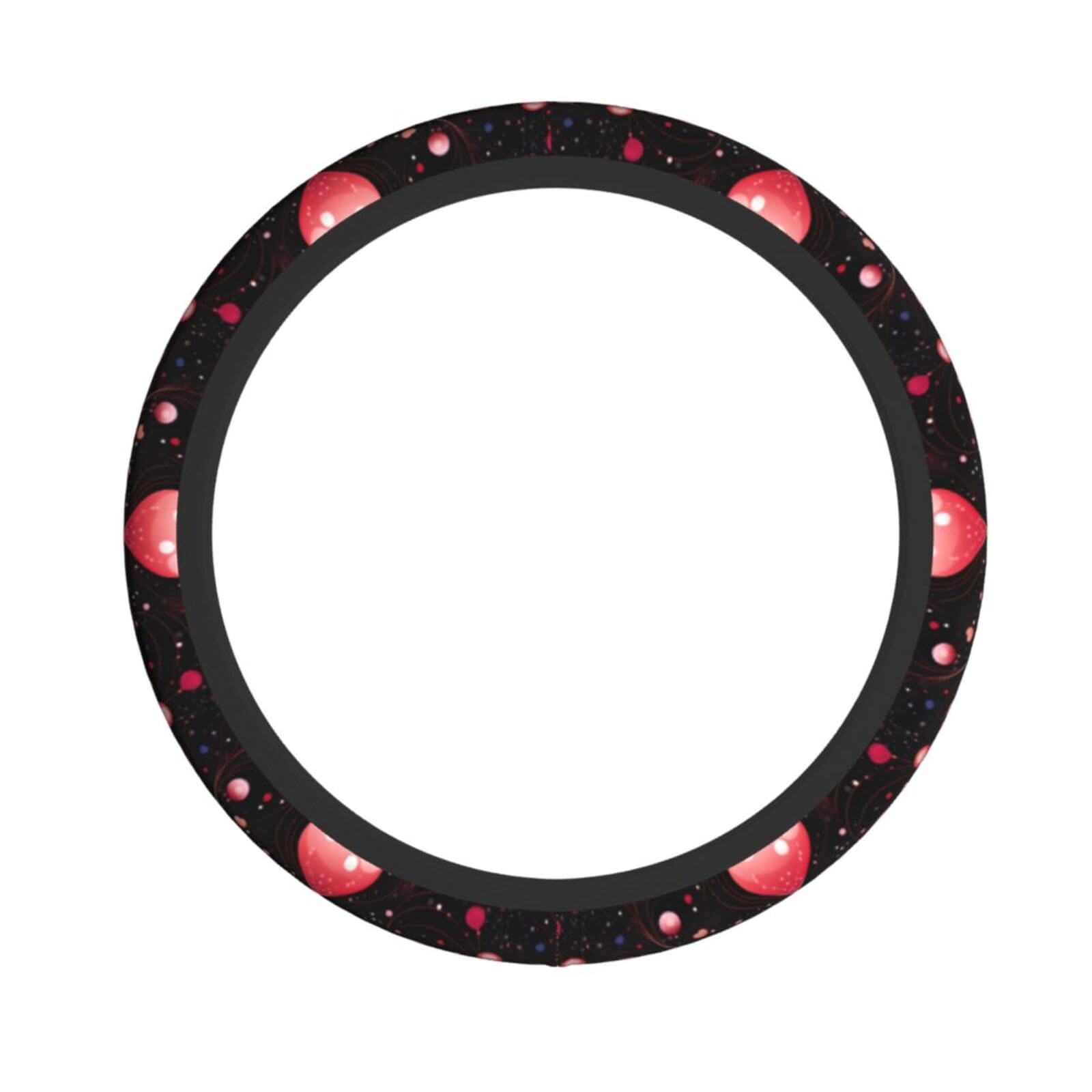 Neopren-Lenkradbezug, flatternde rote Herzen, Universal-Lenkradbezug, passend für 38,1 cm (15 Zoll) große Autos, SUVs, Vans, rutschfester Auto-LKW-Schutz von Kaifanee