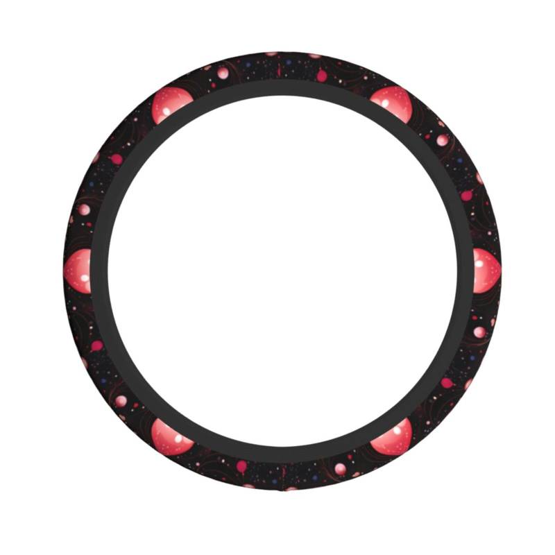Neopren-Lenkradbezug, flatternde rote Herzen, Universal-Lenkradbezug, passend für 38,1 cm (15 Zoll) große Autos, SUVs, Vans, rutschfester Auto-LKW-Schutz von Kaifanee