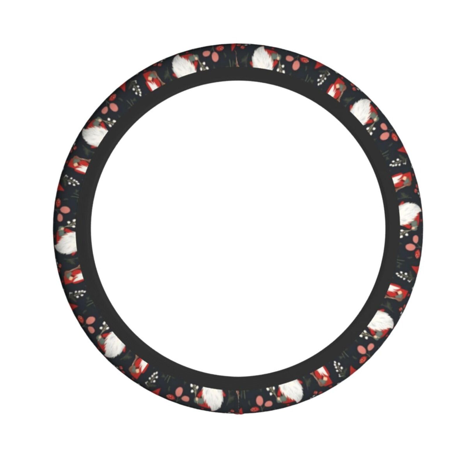 Neopren-Lenkradbezug, lustig, niedlich, Weihnachtsmann, Weihnachten, Universal-Lenkradbezug, passend für 38,1 cm (15 Zoll) große Autos, SUVs, Vans, rutschfester Auto-LKW-Schutz von Kaifanee