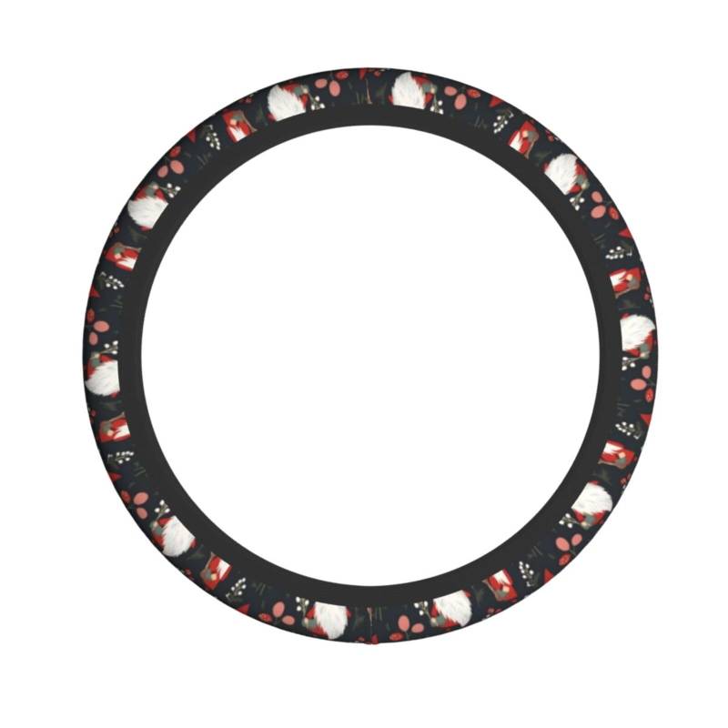 Neopren-Lenkradbezug, lustig, niedlich, Weihnachtsmann, Weihnachten, Universal-Lenkradbezug, passend für 38,1 cm (15 Zoll) große Autos, SUVs, Vans, rutschfester Auto-LKW-Schutz von Kaifanee