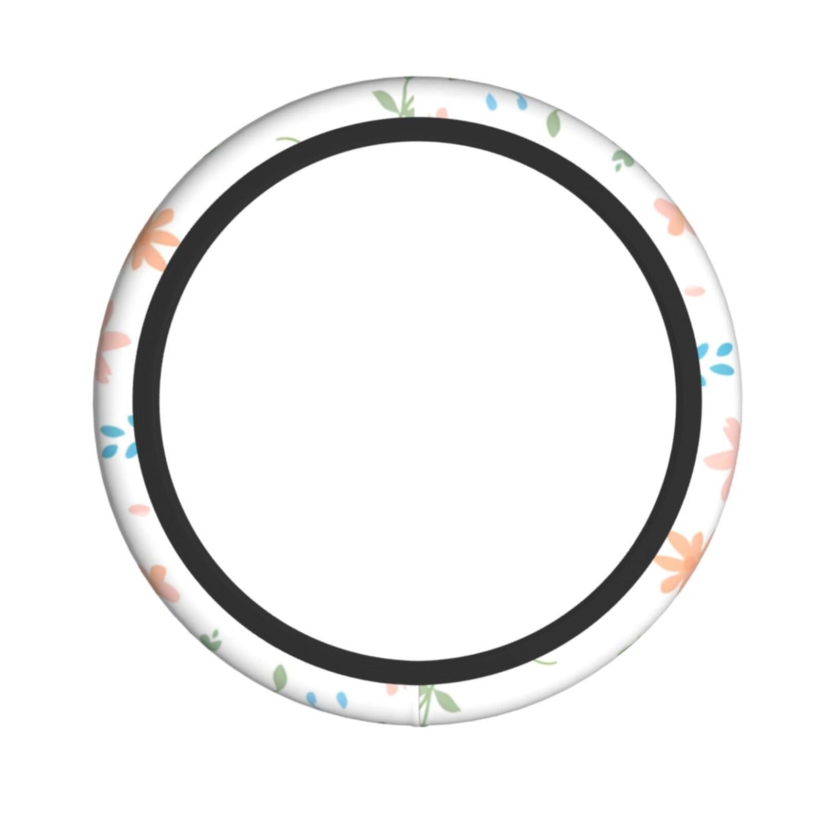 Neopren-Lenkradbezug, rosa Blumenfragmente, Universal-Lenkradbezug, passend für 38,1 cm (15 Zoll) große Autos, SUVs, Vans, rutschfester Auto-Lkw-Schutz von Kaifanee