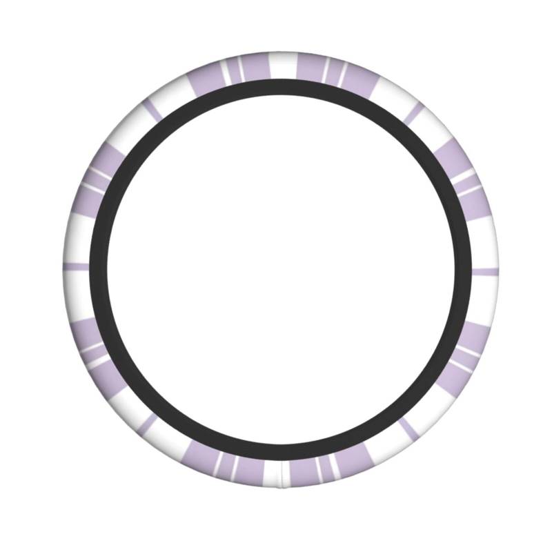 Neopren-Lenkradbezug, violett-weiß, Büffelkariert, Universal-Lenkradbezug, passend für 38,1 cm (15 Zoll) große Autos, SUVs, Vans, rutschfester Schutz für Pkw und LKW von Kaifanee