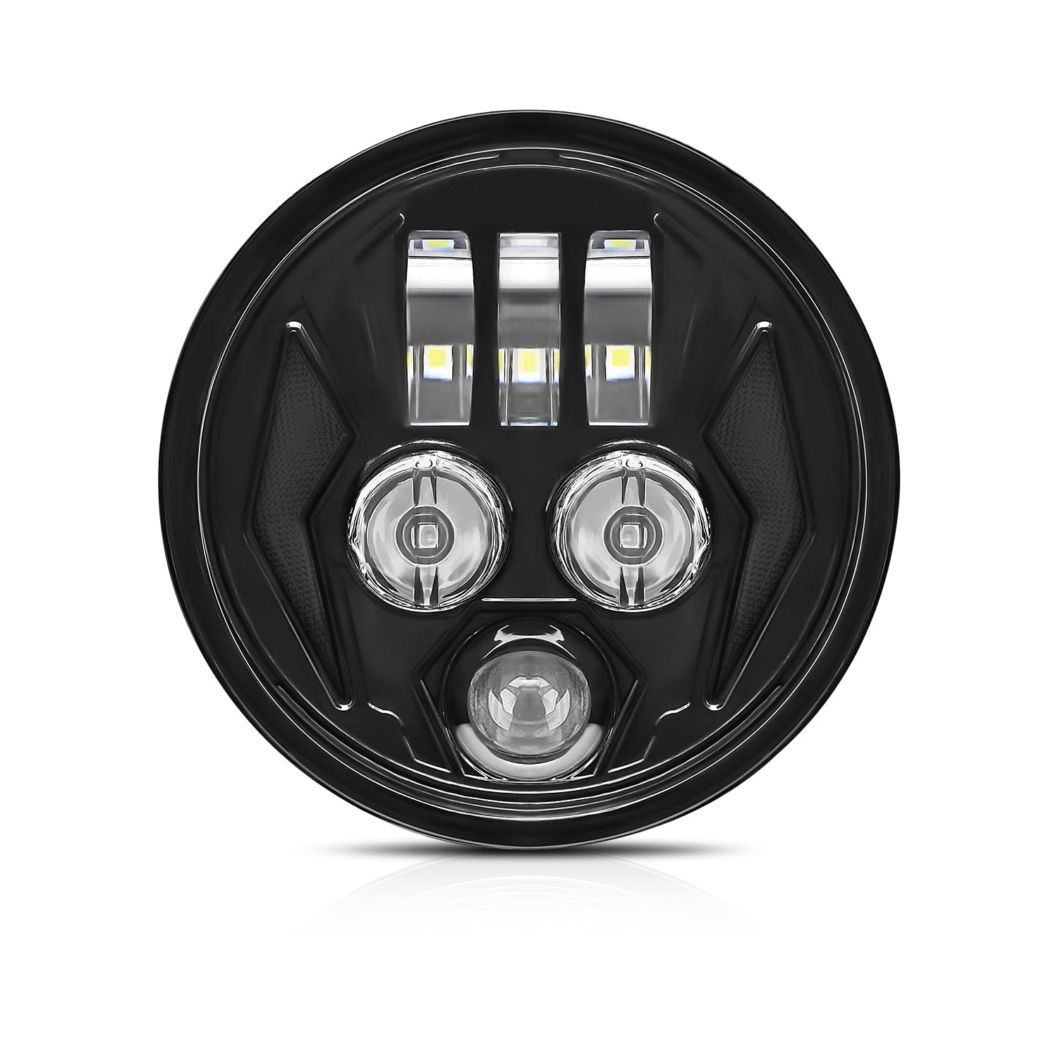 Kairiyard 5,75" Runde Motorradscheinwerfer LED Scheinwerfer 100W 10000LM 6000K/3000K Abblendlicht Fernlicht 4 Schaltmodi 9-30V HI LO Lichtstrahloptik Nebelscheinwerfer mit Schaltkabeln IP67. Kairiyard 5,75" Runde Motorradscheinwerfer LED Scheinwerfer 100W 10000LM 6000K/3000K Abblendlicht Fernlicht 4 Schaltmodi 9-30V HI LO Lichtstrahloptik Nebelscheinwerfer mit Schaltkabeln IP67. von Kairiyard