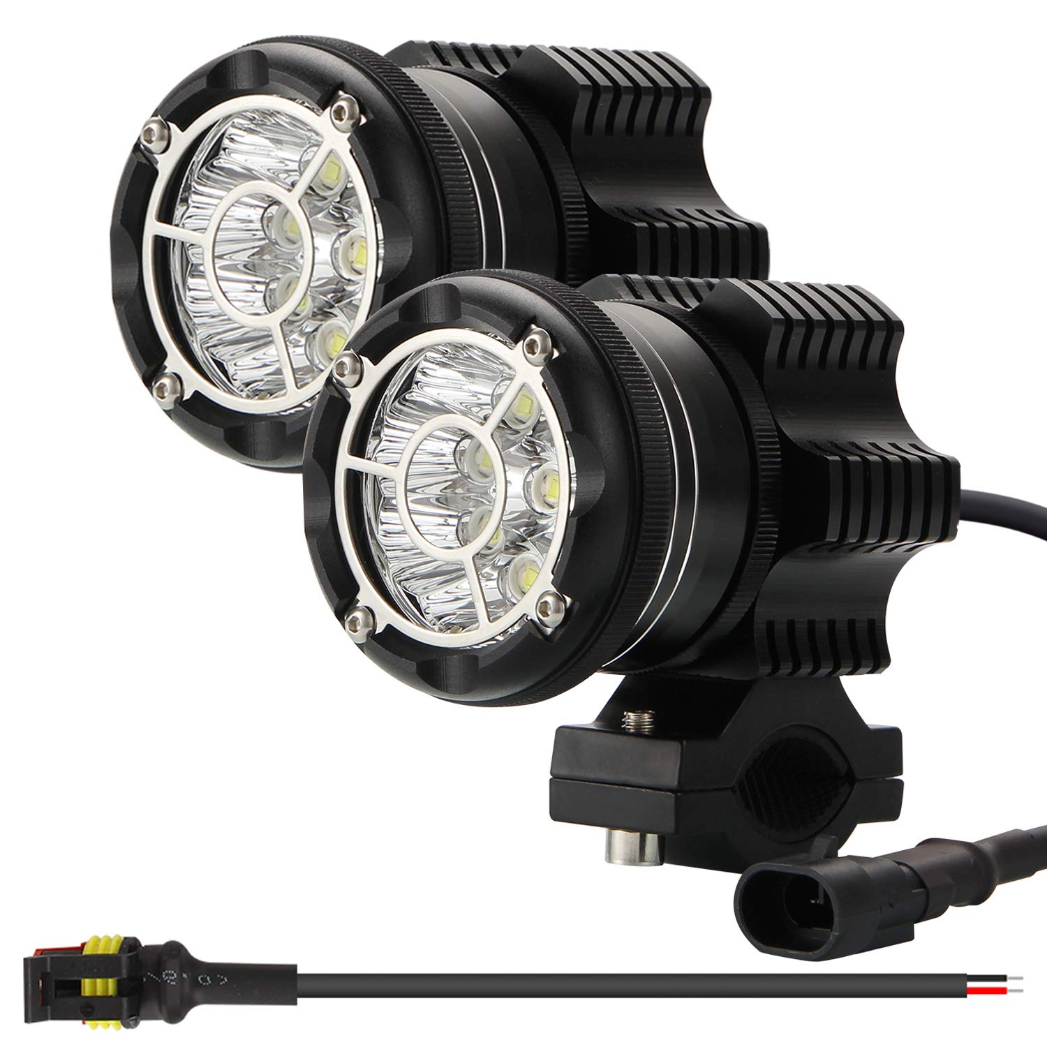 Kairiyard Runde LED Fernlicht EVO 90W 6000K 9000lm Zusätzliches Licht Motorrad Hochtragende Scheinwerfer Scheinwerferstrahl+Blitz Dual Mode CNC Hartglasglas IP68 Kairiyard Runde LED Fernlicht EVO 90W 6000K 9000lm Zusätzliches Licht Motorrad Hochtragende Scheinwerfer Scheinwerferstrahl+Blitz Dual Mode CNC Hartglasglas IP68 von Kairiyard
