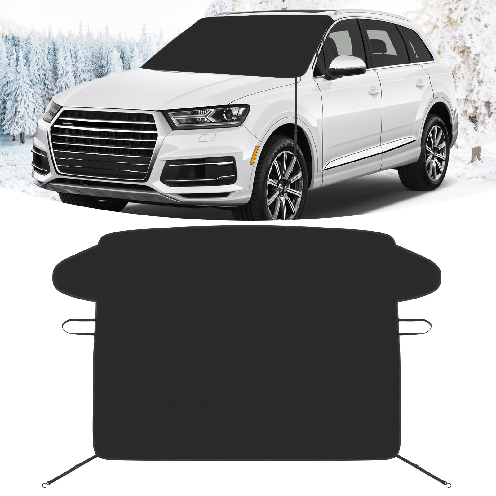 Kairiyard Windschutzscheibe Abdeckung für EIS und Schnee, 600D Oxford Fabric Windschutzscheibe Abdeckung schützt vor Schnee, EIS und Frost Winter Windschutzscheibe Schnee Abdeckung für Auto LKW SUV. Kairiyard Windschutzscheibe Abdeckung für EIS und Schnee, 600D Oxford Fabric Windschutzscheibe Abdeckung schützt vor Schnee, EIS und Frost Winter Windschutzscheibe Schnee Abdeckung für Auto LKW SUV. von Kairiyard