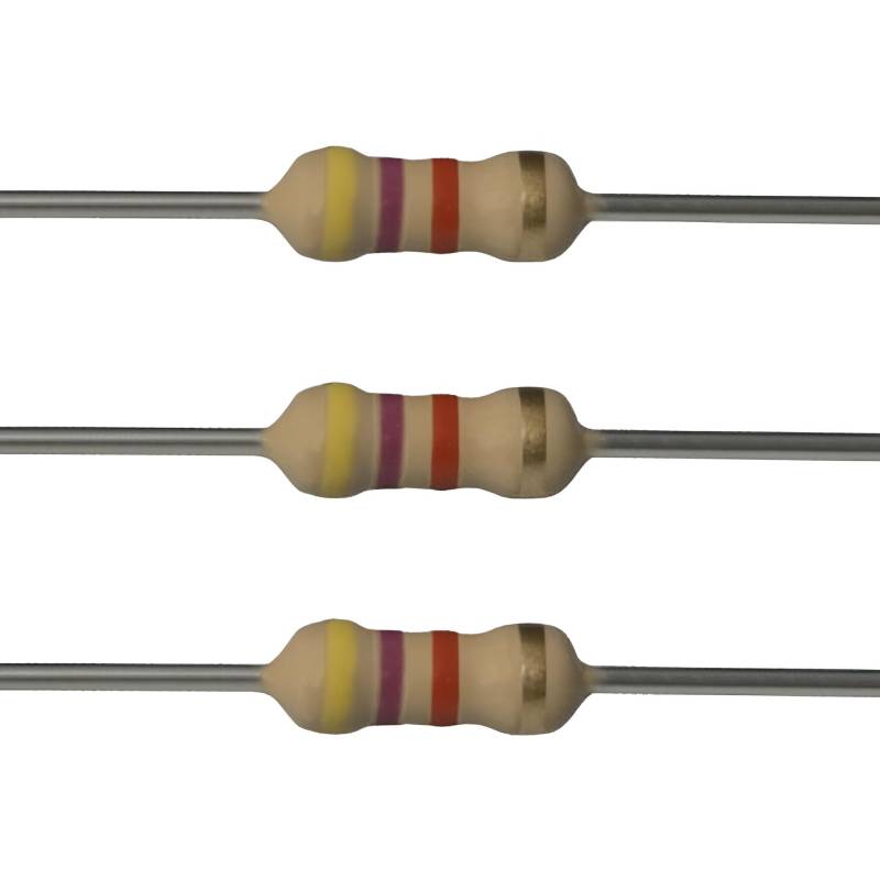Kaiserberg 4.7k Ω Ohm Widerstände (10 Stück) – 1/4 W Carbon-Film, ±5% Toleranz – Ideal für DIY-Elektronikprojekte von Kaiserberg
