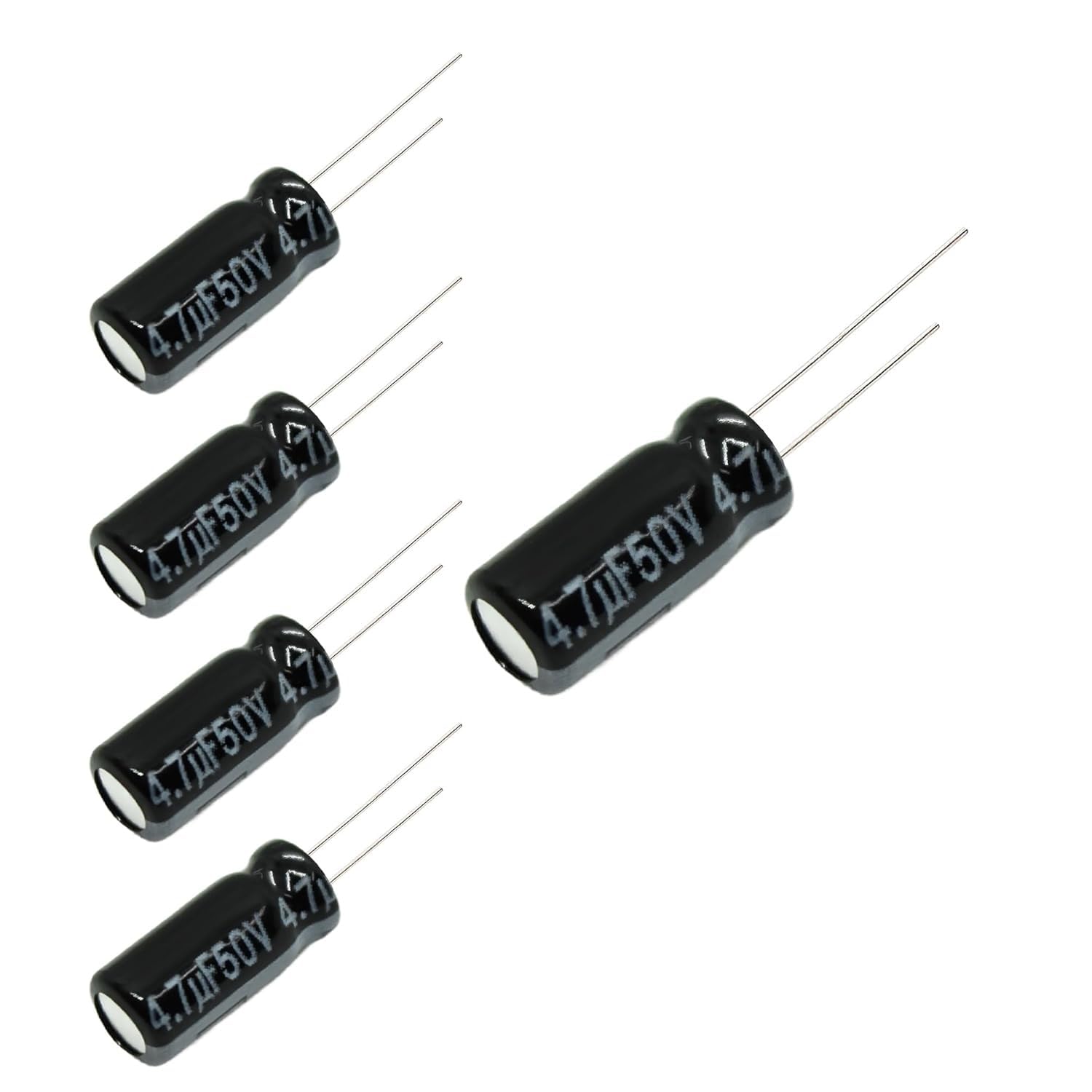 Kaiserberg 4.7µF 50V Aluminium Radial Elektrolytkondensatoren 4.7uF ELKO (5 Stück) – Robuste & langlebige Konstruktion von Kaiserberg