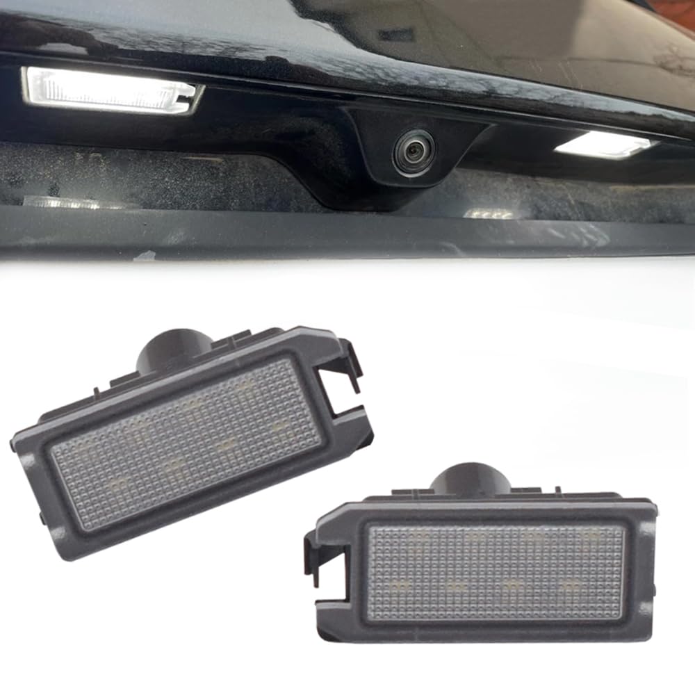Kakulkomen 2 Stück LED Kennzeichenbeleuchtung Auto Kennzeichenbeleuchtung Kompatibel für 14-20 Jeep Grand Cherokee WK2 14-17 Compass Patriot 2015-2017 Dodge Viper 13-17-68228930AA, 68228931AA Kakulkomen 2 Stück LED Kennzeichenbeleuchtung Auto Kennzeichenbeleuchtung Kompatibel für 14-20 Jeep Grand Cherokee WK2 14-17 Compass Patriot 2015-2017 Dodge Viper 13-17-68228930AA, 68228931AA von Kakulkomen