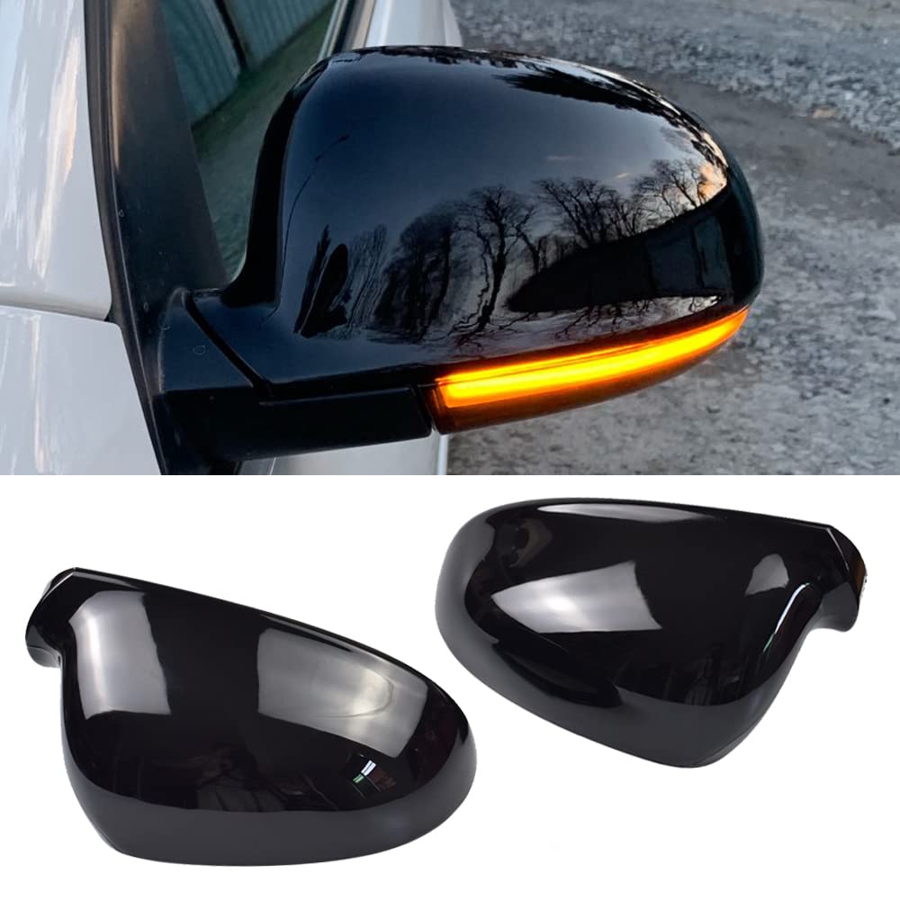 Kakulkomen Rückspiegel Seitenspiegel Abdeckkappen passend für VW Golf 5V MK5 GTI Jetta Pa =ssat B5.5 B6 EOS Links & Rechts Schwarz glänzend Kakulkomen Rückspiegel Seitenspiegel Abdeckkappen passend für VW Golf 5V MK5 GTI Jetta Pa =ssat B5.5 B6 EOS Links & Rechts Schwarz glänzend von Kakulkomen