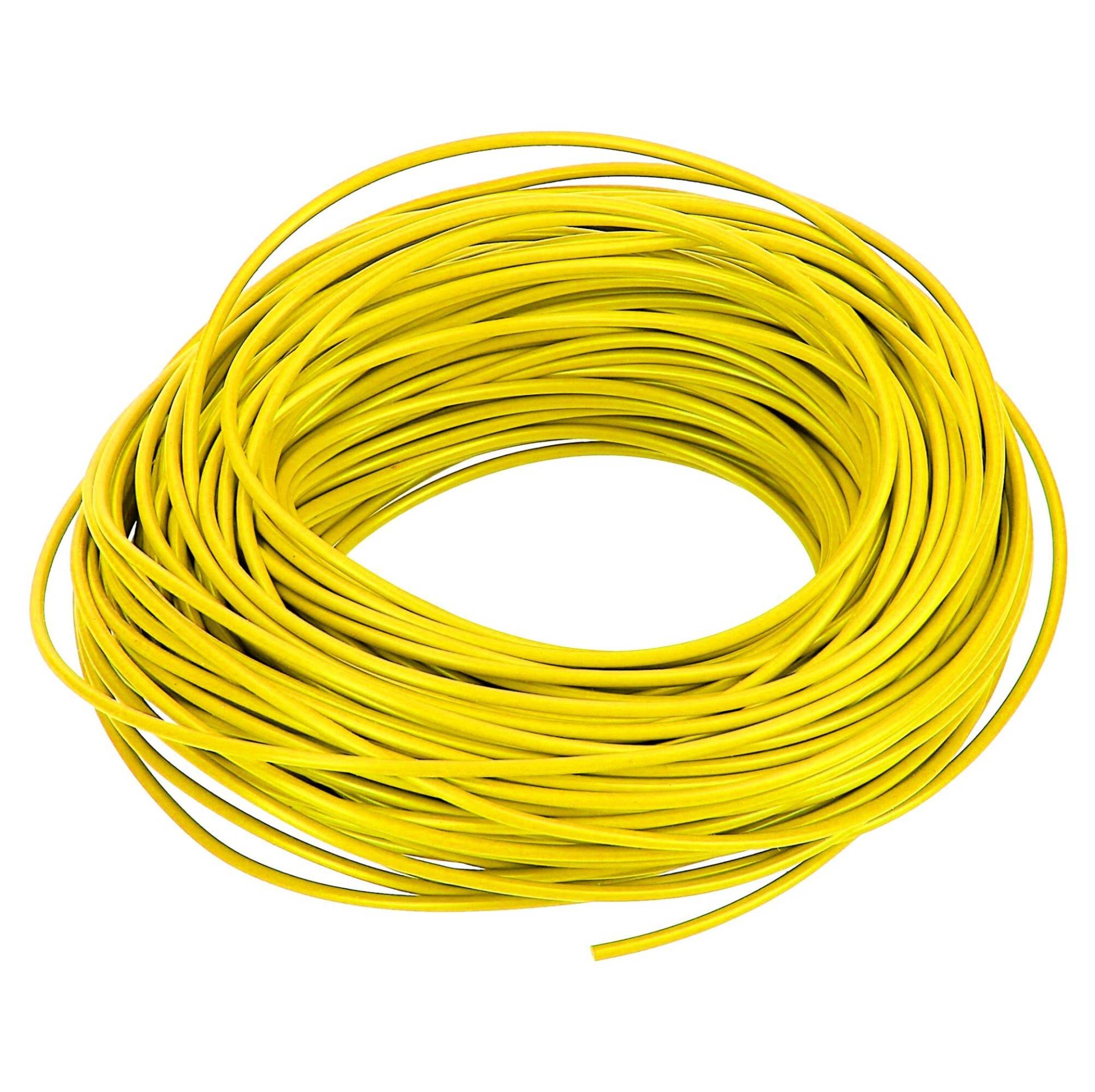 10 Meter Fahrzeugleitung FLRY-B 0,5 mm² gelb I KFZ-Kabel I Kabel für KFZ-Elektrik von Kalitec