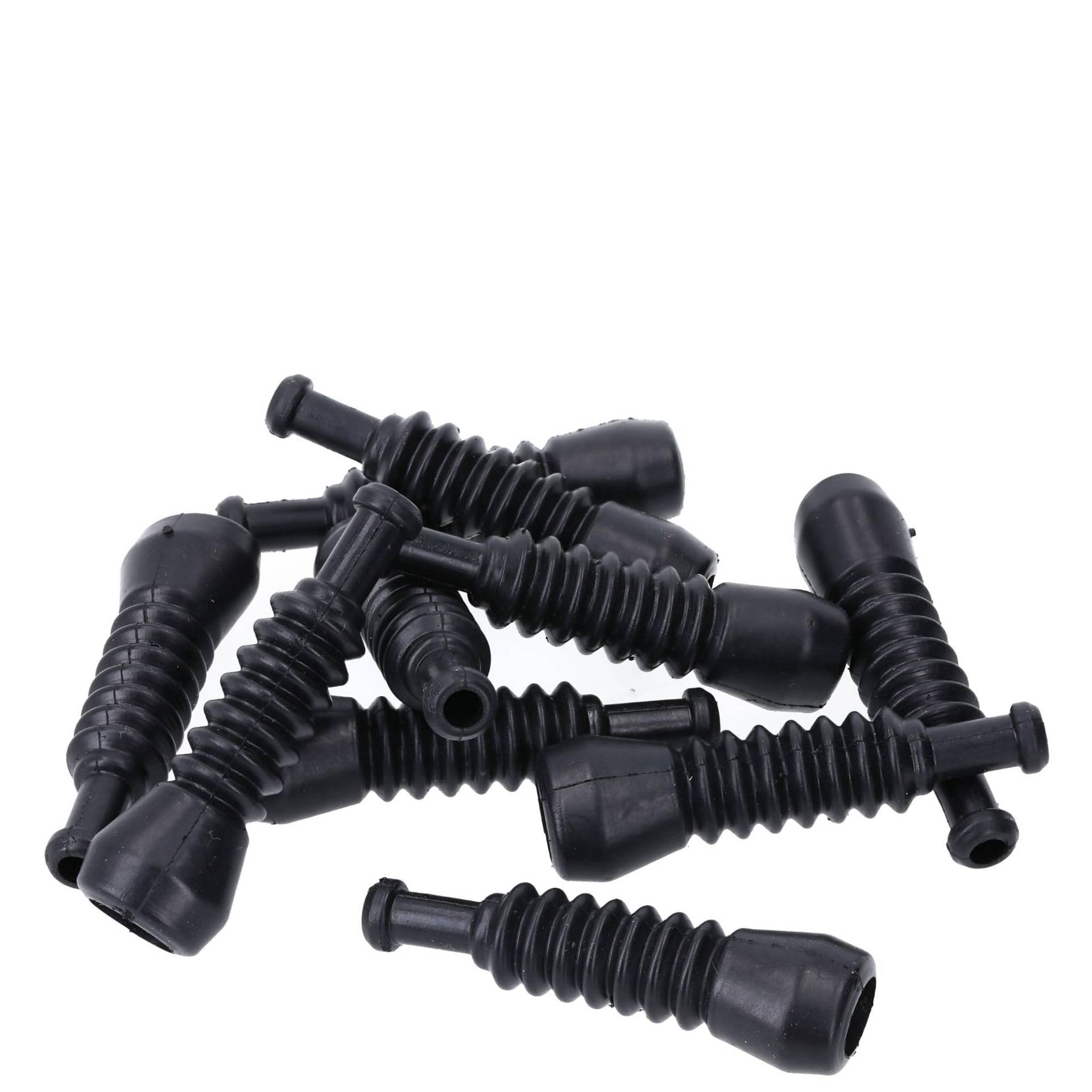 10 Stück Kalitec KALI01022 Superseal Gummitülle 2-polig mit Knickschutzlamellen schwarz I Knickschutztülle für Fahrzeugmontage I Beständig gegen Wasser, Öle, Schlamm I Korrosionsschutz I UV-beständig von Kalitec