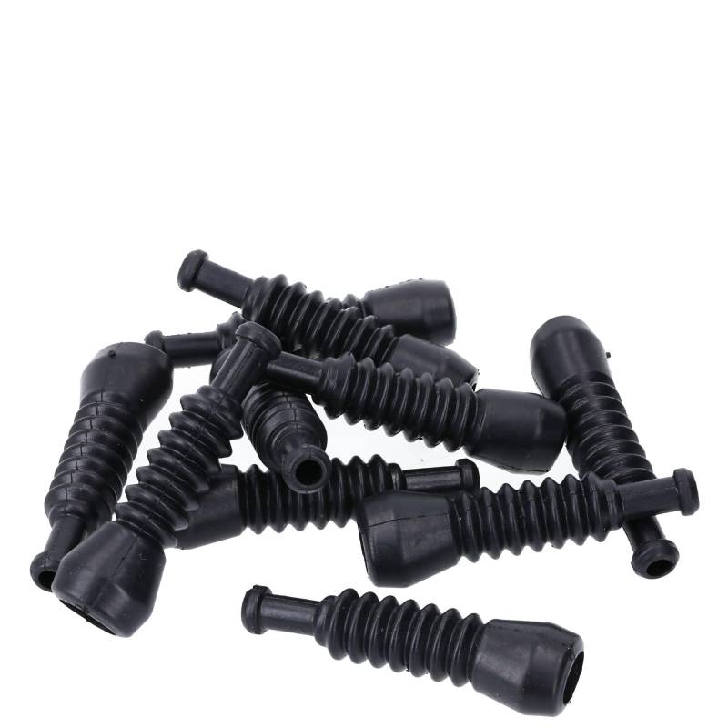 100 Stück Kalitec KALI01022 Superseal Gummitülle 2-polig mit Knickschutzlamellen schwarz I Knickschutztülle für Fahrzeugmontage I Beständig gegen Wasser, Öle, Schlamm I Korrosionsschutz I UV-beständig von Kalitec