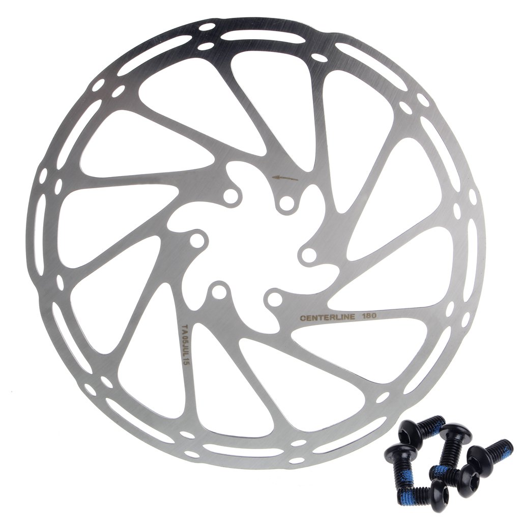 Bremsscheiben-Rotoren, Edelstahl, 180 mm, 6 Schrauben, Rennrad, Mountainbike Bremsscheiben-Rotoren, Edelstahl, 180 mm, 6 Schrauben, Rennrad, Mountainbike von Kalttoy