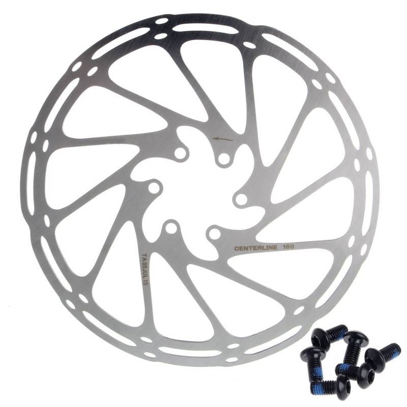 Bremsscheiben-Rotoren, Edelstahl, 180 mm, 6 Schrauben, Rennrad, Mountainbike von Kalttoy