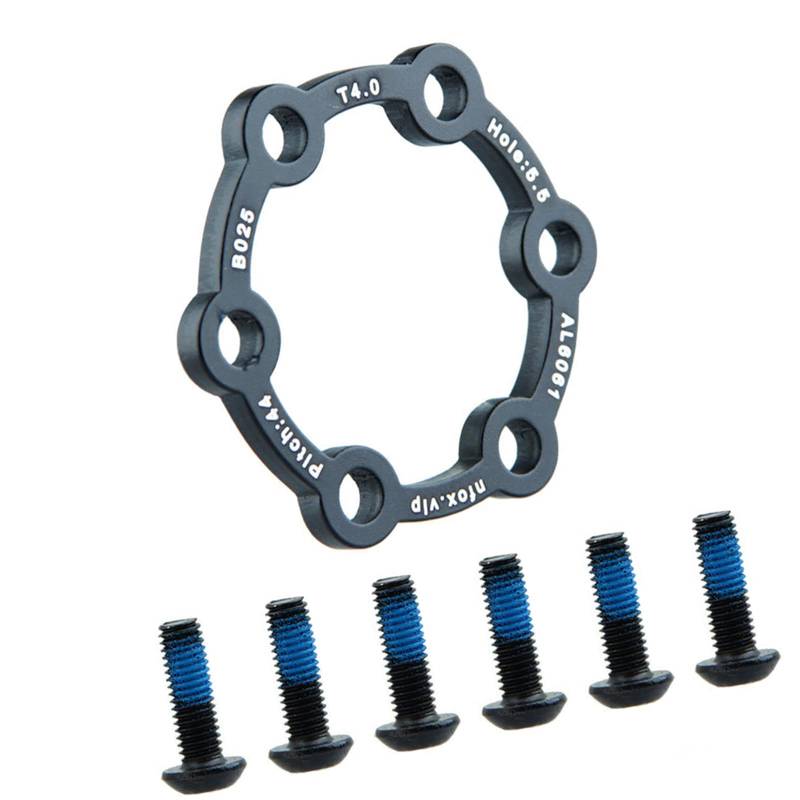 Elektroroller Bremsscheibe Aluminiumlegierung 6 Loch Bremsscheibe mit 6 Schrauben Scheibenbremse Rotor Fahrräder Bremszubehör von Kalttoy