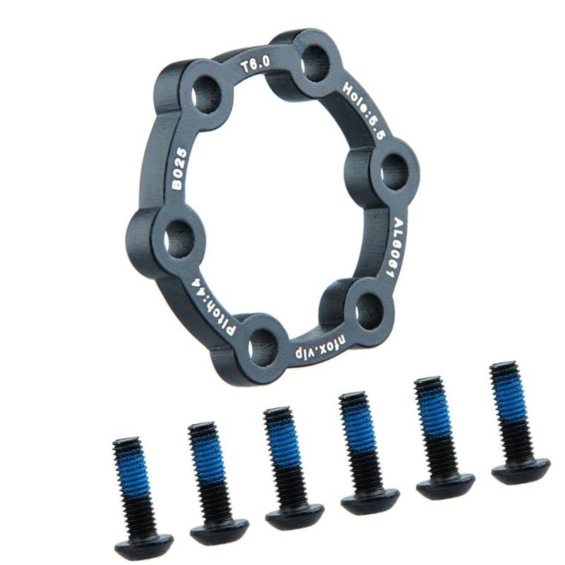 Elektroroller Bremsscheibe Aluminiumlegierung 6 Loch Bremsscheibe mit 6 Schrauben Scheibenbremse Rotor Fahrräder Bremszubehör von Kalttoy