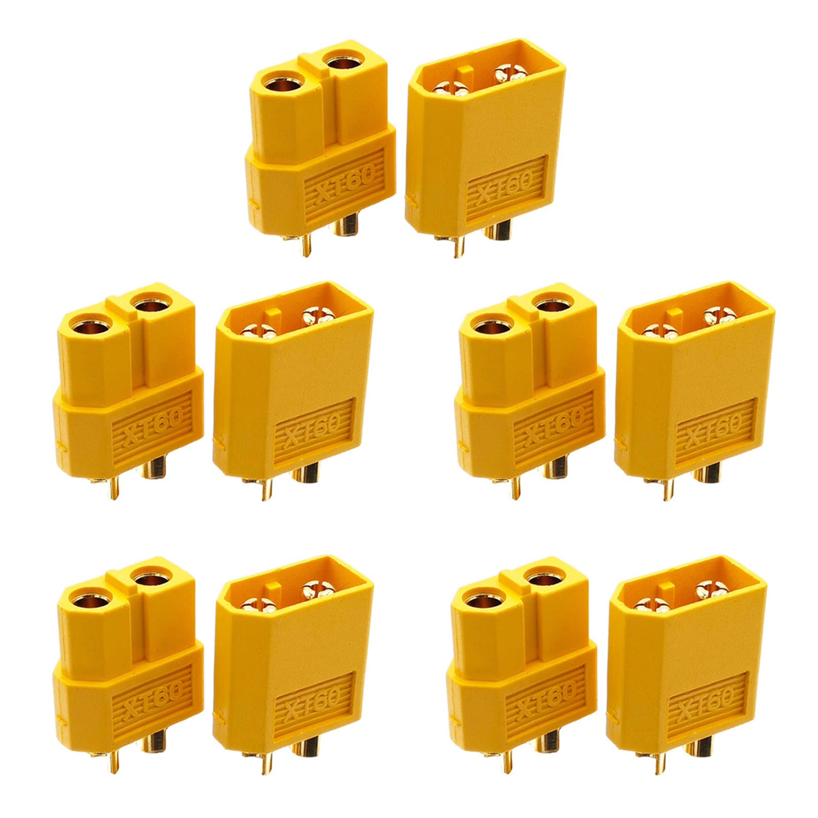 XT60 XT-60 Stecker-Buchsenstecker für Batterie-Quadcopter-Multicopter, 10 Stück XT60 XT-60 Stecker-Buchsenstecker für Batterie-Quadcopter-Multicopter, 10 Stück von Kalttoy
