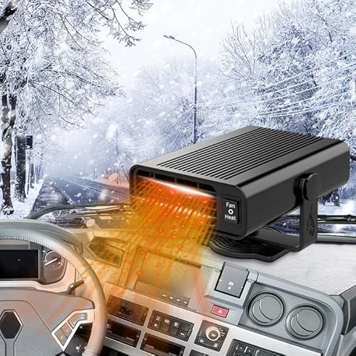 12V 150W Auto Heizung Defroster Kaltes und Heißes verwendbares Tragbare Auto Heizung Auto Heizung Defroster mit Tragbares 360-Grad-rotierendes Basisdesign Auto-Heizung Wärmer für Auto-Abtauen von Kamanan