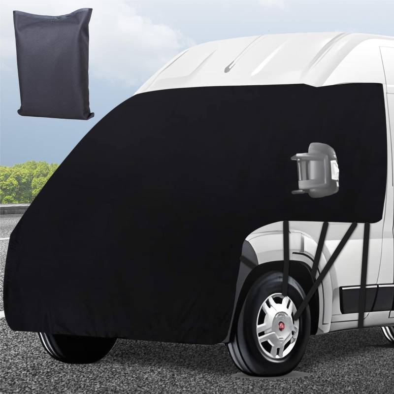 Auto Windschutzscheiben Abdeckung Ersatz für FIAT Ducato 2006-2025,Frontscheibe Wrap Cover Ersatz,Sonnenschutz Auto Frontscheib,Wasserdicht Wohnmobil Externe Frontscheibe Abdeckung von Kamanan