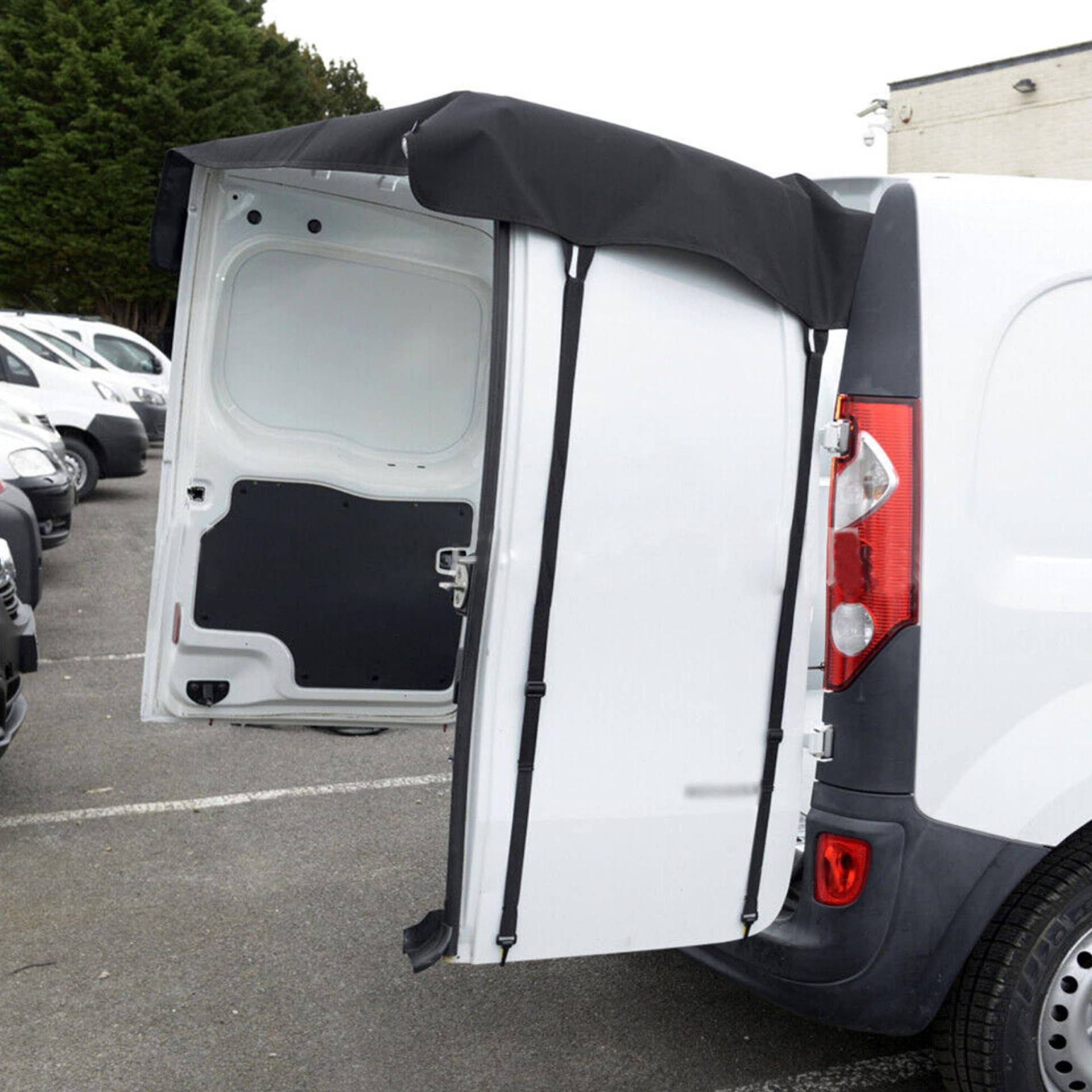Hintere Schneentur Markisenabdeckung, Abdeckung für Hintere Scheunentür Sonnenschutz 210D Oxford Gewebe Wasserdichter Auto Scheunentor Abdeckung passend für Transit Custom Hintere Schneentur Markisenabdeckung, Abdeckung für Hintere Scheunentür Sonnenschutz 210D Oxford Gewebe Wasserdichter Auto Scheunentor Abdeckung passend für Transit Custom von Kamanan