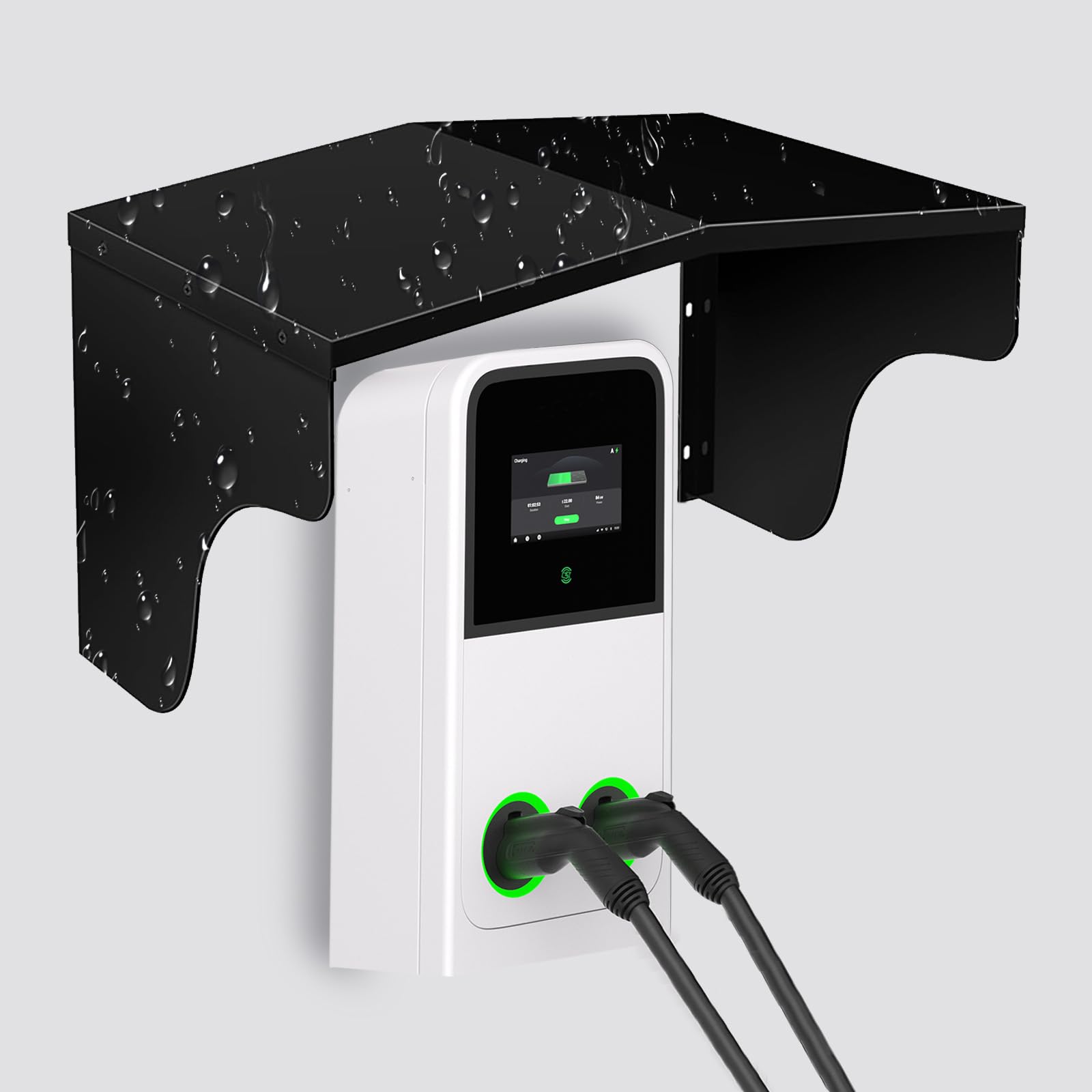 Wallbox Wetterschutz,Überdachung für Ladesäule Schutzdach,Wallbox Wetterschutz Edelstahl,Wallbox Wetterschutzdach für E-Auto-Ladestation,Wallbox Wetterschutz Schutz vor Regen,Sonne und UV-Strahlung von Kamanan
