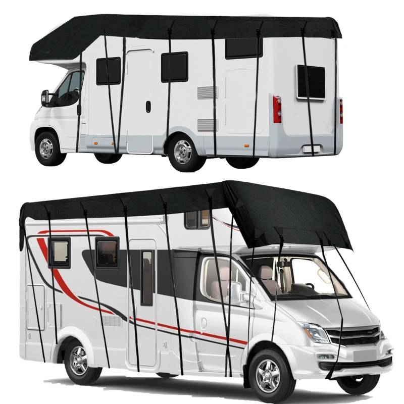 Wetterfeste Wohnmobilabdeckungen,Kamanan Wohnmobil Caravan Cover Hochwertige Wohnmobil Schutzhülle wohnmobil Caravan Cover(7.5mX3m),Caravaning-Zubehör, UV-Schutz, Sonnenschutz, Schnee- und Frostschutz von Kamanan