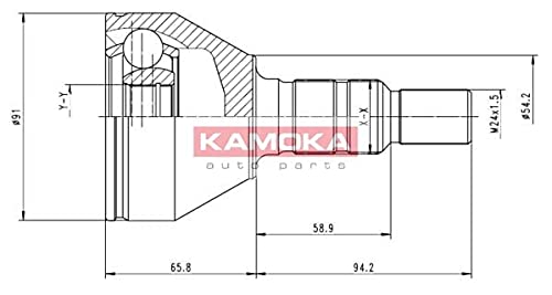 Kamoka 6039 KAMOKA Gelenksatz, Antriebswelle Kamoka 6039 KAMOKA Gelenksatz, Antriebswelle von KAMOKA