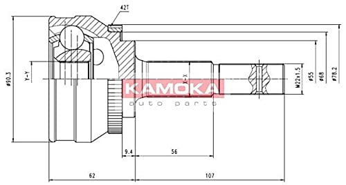 Kamoka 6538 KAMOKA Gelenksatz, Antriebswelle von Kamoka