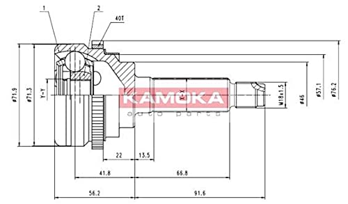 Kamoka 6944 KAMOKA Gelenksatz, Antriebswelle von Kamoka