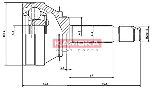 Kamoka 7002 KAMOKA Gelenksatz, Antriebswelle von Kamoka