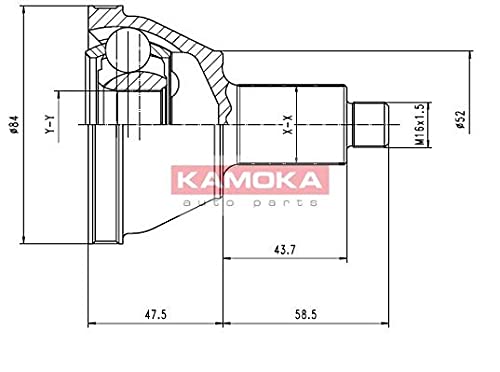 Kamoka 7084 KAMOKA Gelenksatz, Antriebswelle von Kamoka