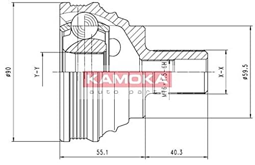 Kamoka 7338 KAMOKA Gelenksatz, Antriebswelle Kamoka 7338 KAMOKA Gelenksatz, Antriebswelle von KAMOKA