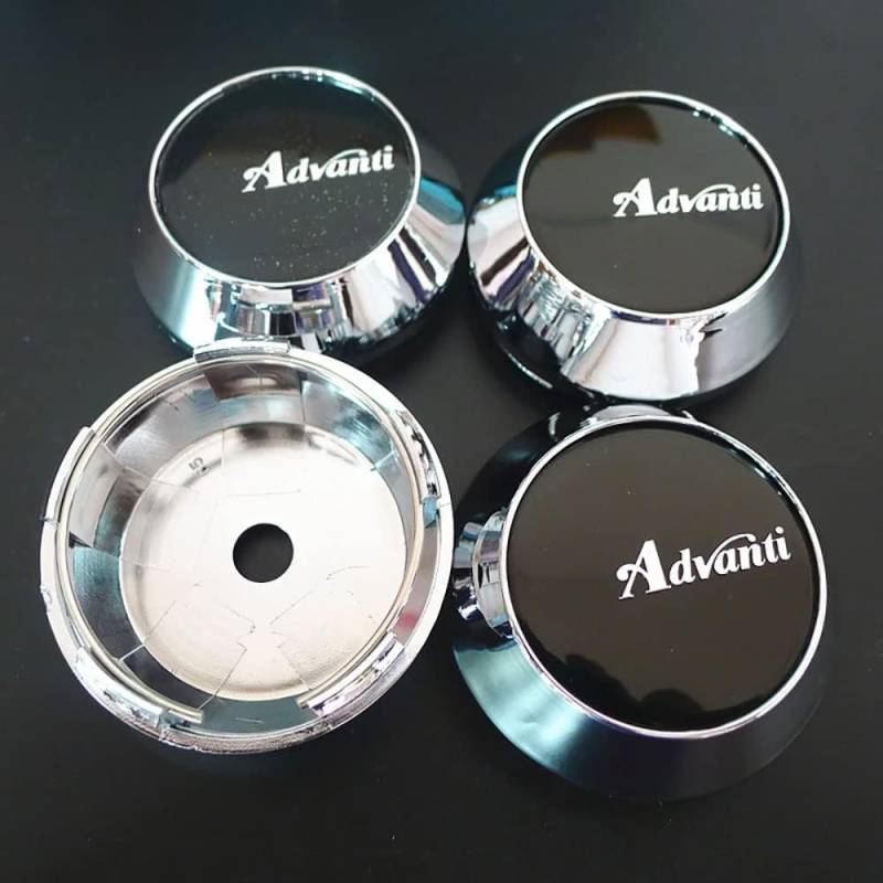 4 Stück Auto Radnabenkappen für Advanti Racing 65MM Nabendeckel Radkappen Felgenschutz Abdeckung Auto Zubehör,D von KanaAt
