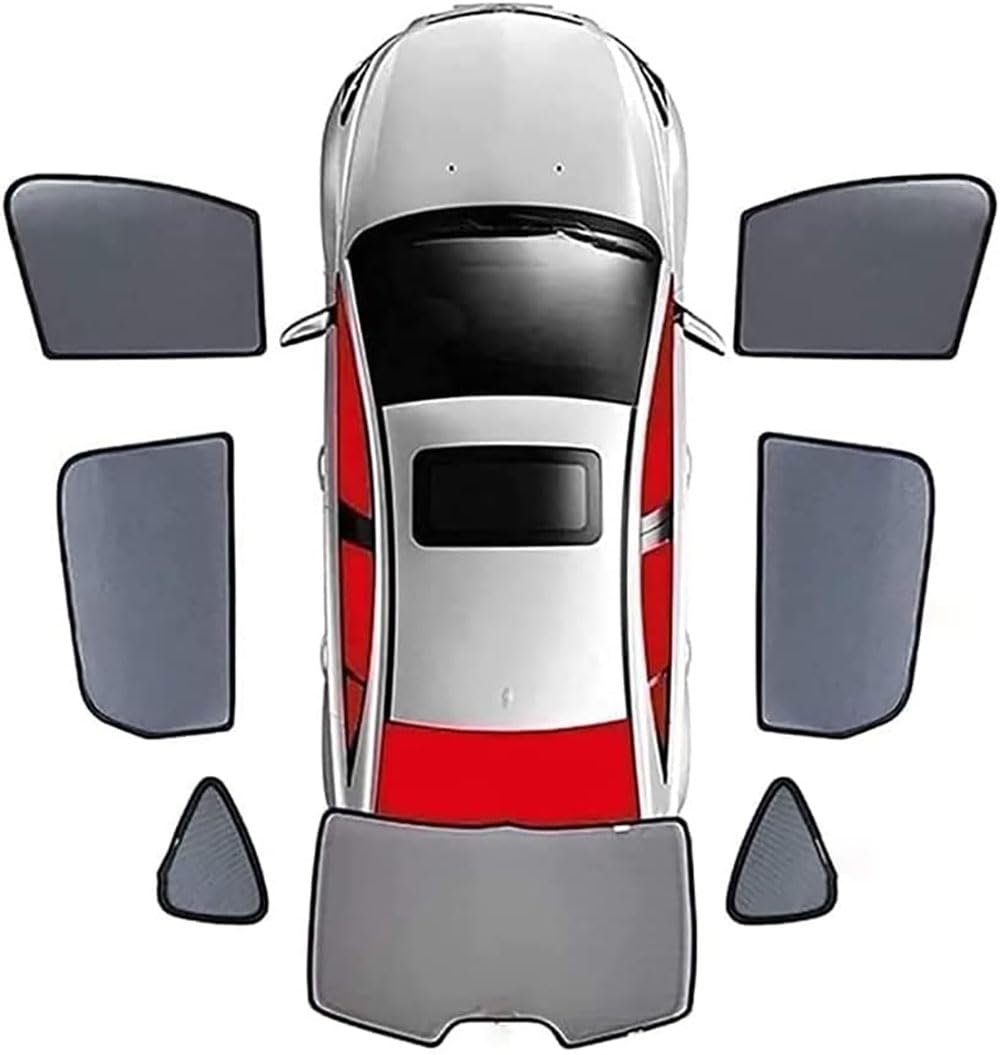 KanaAt Auto-Sonnenschutz für Mazda CX-5 2017-2023 Seitenscheibe Magnetische UV-Schutz Wärmeisoliert Schutz der Privatsphäre,6PCS von KanaAt