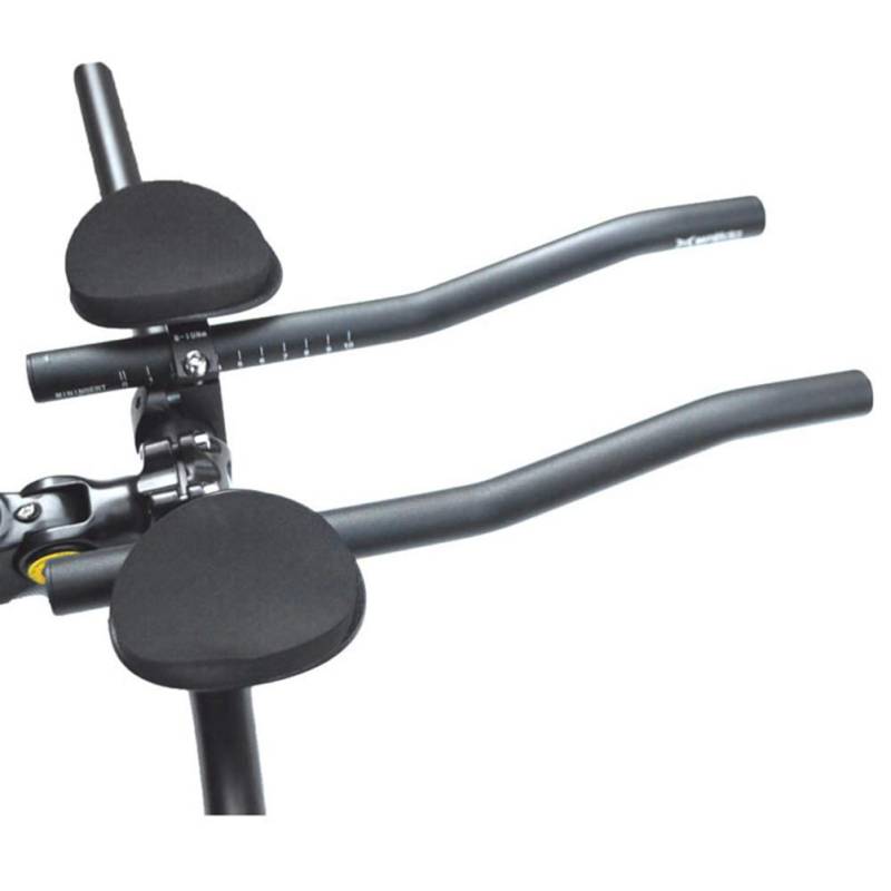 Fahrradlenker Triathlon, TT Lenker Fahrrad Rennrad Mountainbike Triathlon Aero Rest Griff Clip auf Tri Bar Lenker Fahrradstütze aus Aluminiumlegierung Armlehne Fahrrad Aerobar von Kangmeile