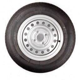 Komplettrad 185/70R13 Reifen + Felge (Lochkreis 4x100) 600kg Nabendurchmesser 57 von Kargotrail