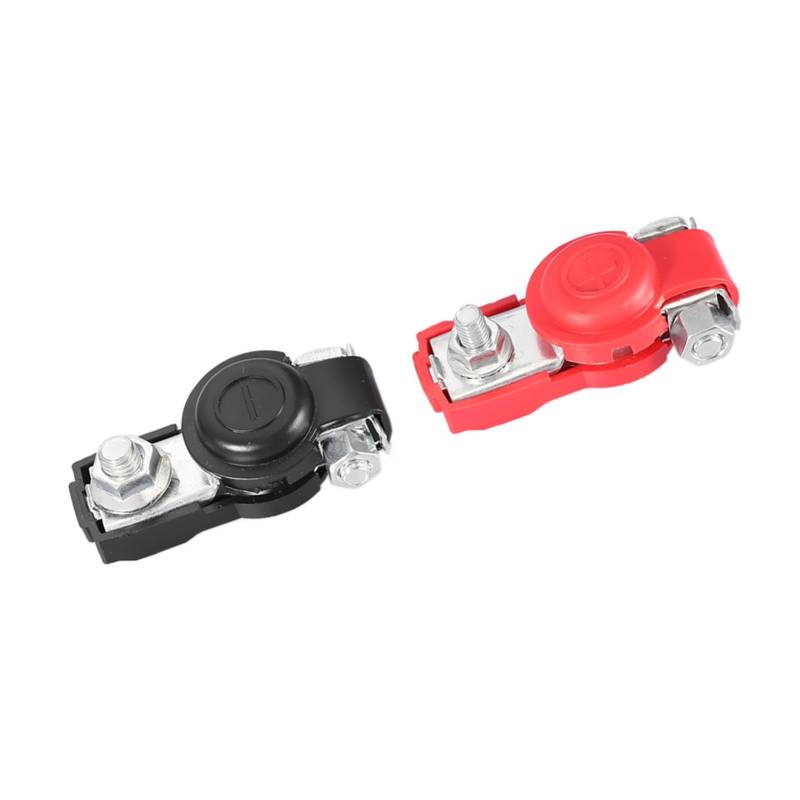 2pcs Universal Car Battery Klemmen Klemmeanschlüsse, Verzinktes Eisen, Gute Leitfähigkeit, Korrosionsbeständigkeit, Geeignet für die Meisten Fahrzeuge, die Meisten Autos, Boote, von Karlak
