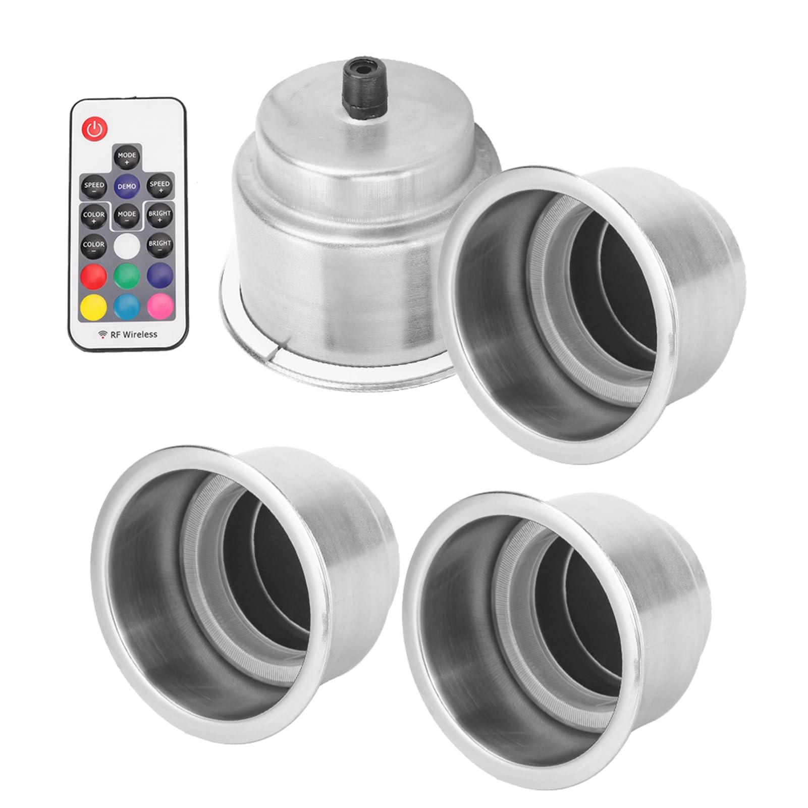 4PCS DC 12V RGB LED -LED -CAR -Becher, Edelstahlgetränkehalter für Marine RV -LKW, mit Fernbedienung für Farbenfrohe Beleuchtungseffekte 4PCS DC 12V RGB LED -LED -CAR -Becher, Edelstahlgetränkehalter für Marine RV -LKW, mit Fernbedienung für Farbenfrohe Beleuchtungseffekte von Karlak