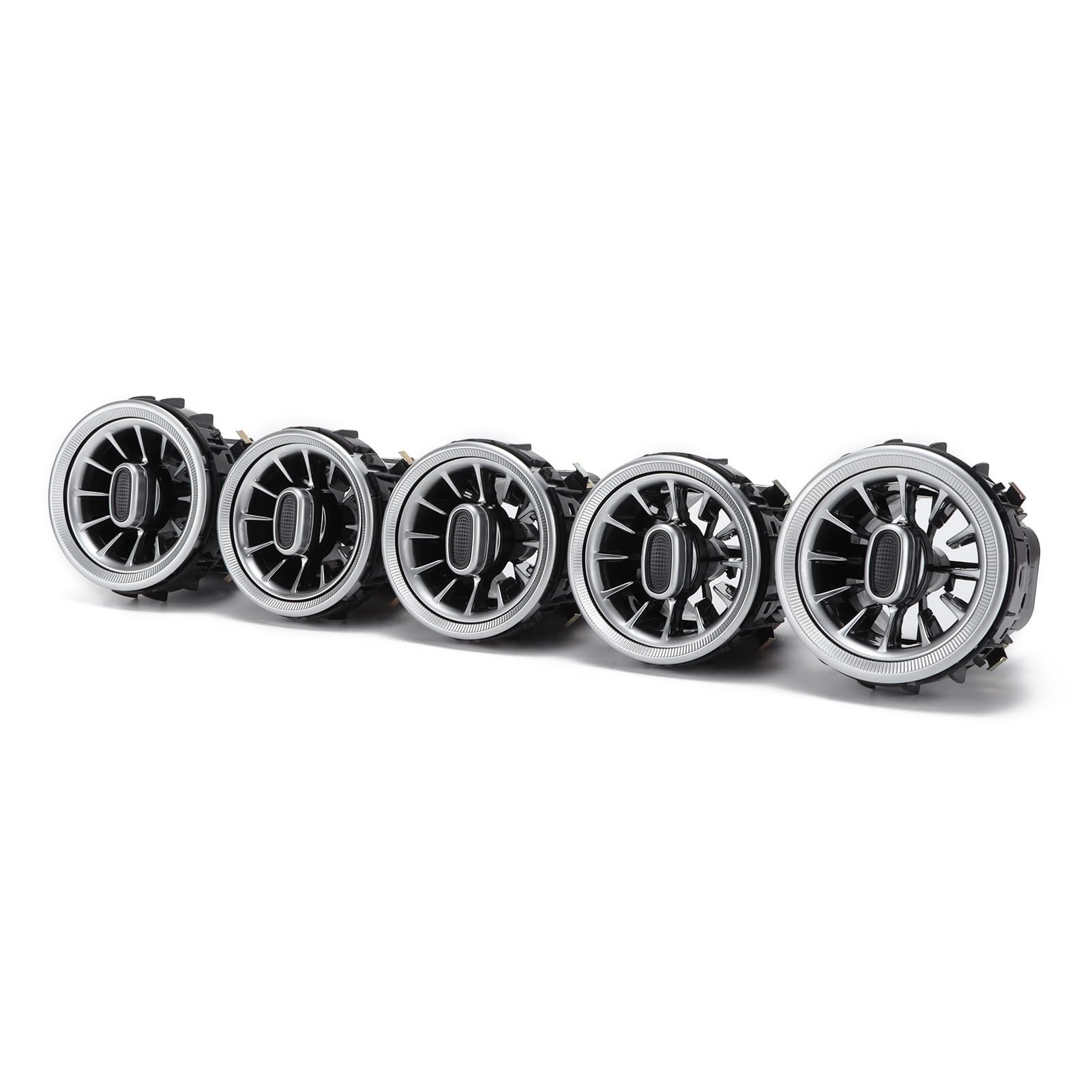 5pcs Front Turbine Air Entlüftungskit, 64 Farb LED-Umgebungslicht-Ersatz für C GLC-Klasse W205 2019-2021, mit Hervorragendem Dekorativem Effekt, Upgrade Car Interior Style, von Karlak
