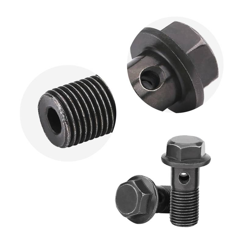 5pcs Motorrad Banjo -Schrauben und -Herwere für Bremssattel, Ordentliche Gewinde, für die Meisten Motorräder Geeigneten Bremskupplung Master/Slave -Zylinder, Hergestellt von (M10 von Karlak