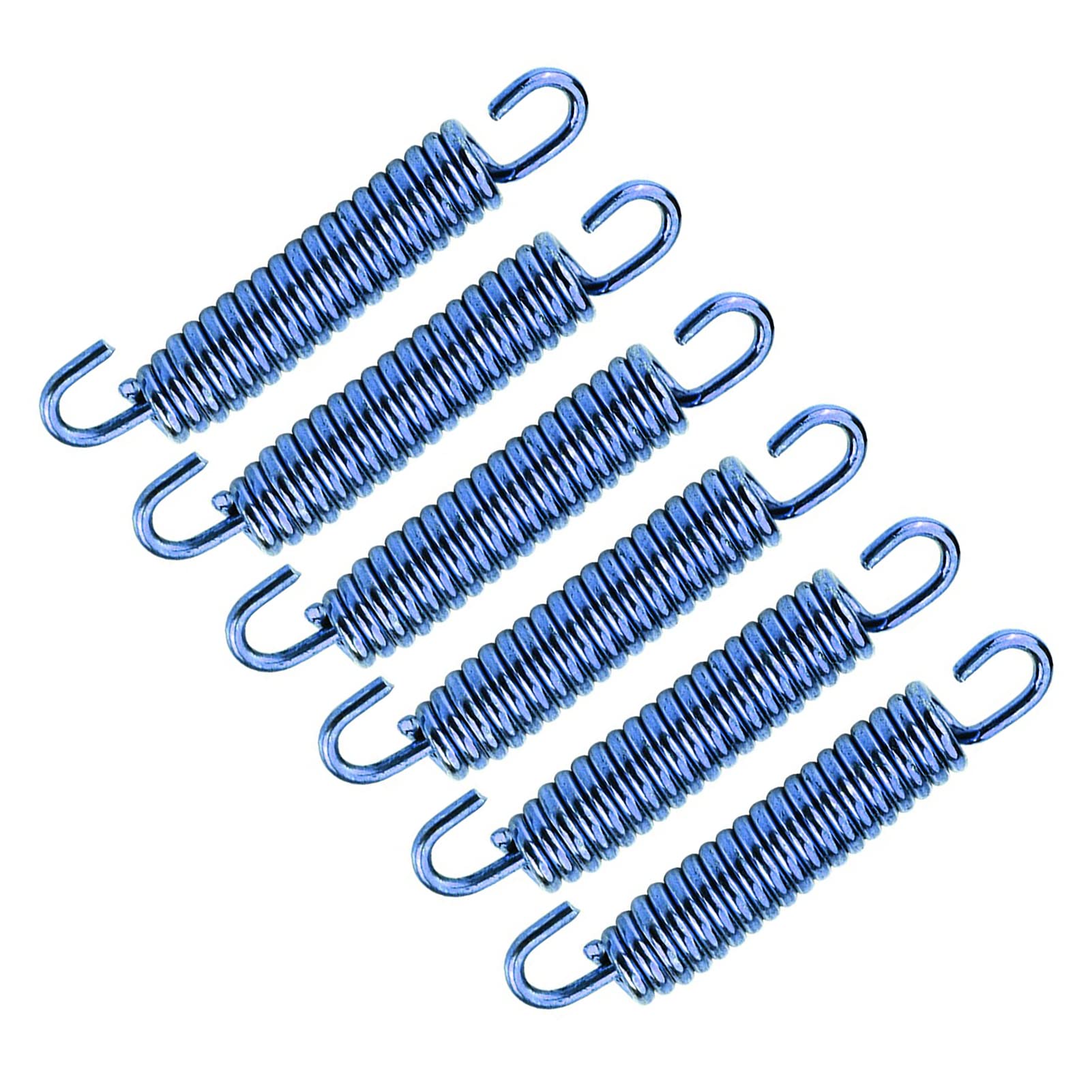 6pcs Edelstahl -Auspuffrohrfeder Haken, Motorrad -Scooter -ATV -Schalldämpfer mit überlegener Festigkeit und Aussehen für die Meisten Reitmotorräder, Roller, ATV usw. (Blau) von Karlak